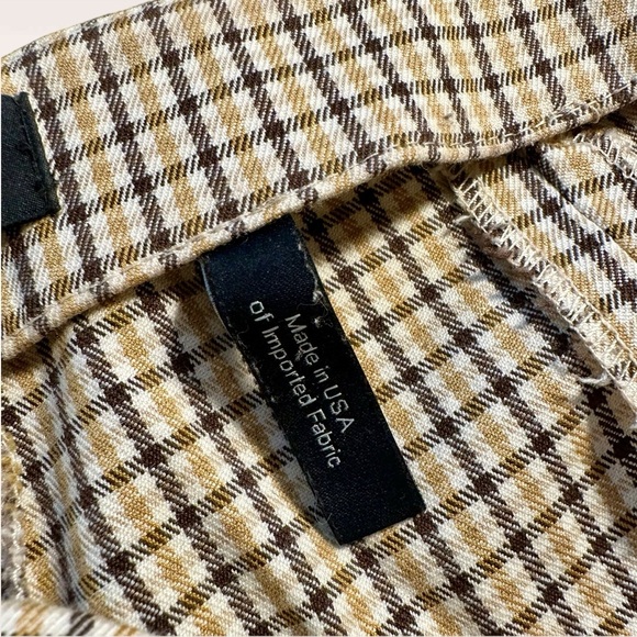 Theory ‘Alettah’ Slim Leg Side-Zip Pants in Ainsley Check in “Carob/Gobi Multi” - Picture 8 of 16